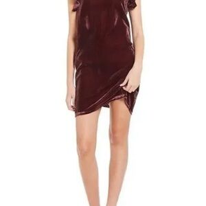 Chelsea & Violet Flutter Sleeve Velvet Dress | Size L